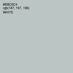 #BBC5C4 - Silver Sand Color Image
